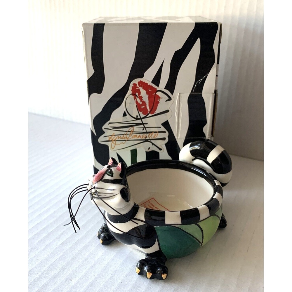 Vtg SWAK Clancey the Cat T-lite Tea Light Original Box 2002 Lynda Corneille